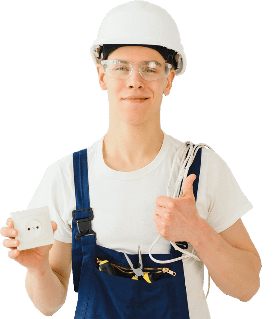young electrician on white background holds a cab3 gtuledg.png